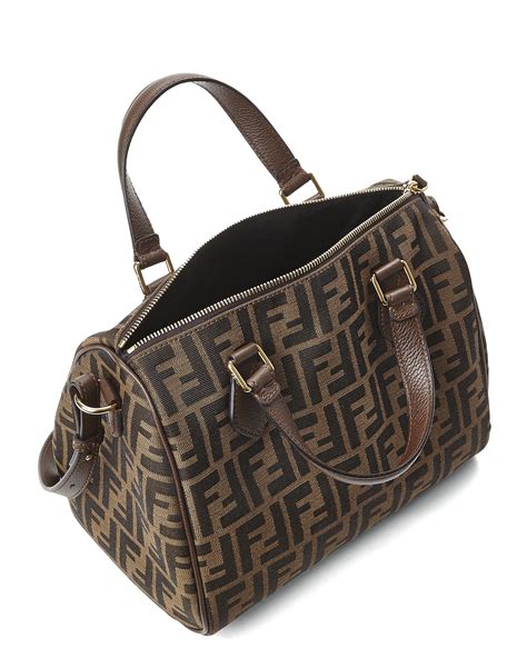 fendi brown zucca bag|fendi zucca bag vintage.